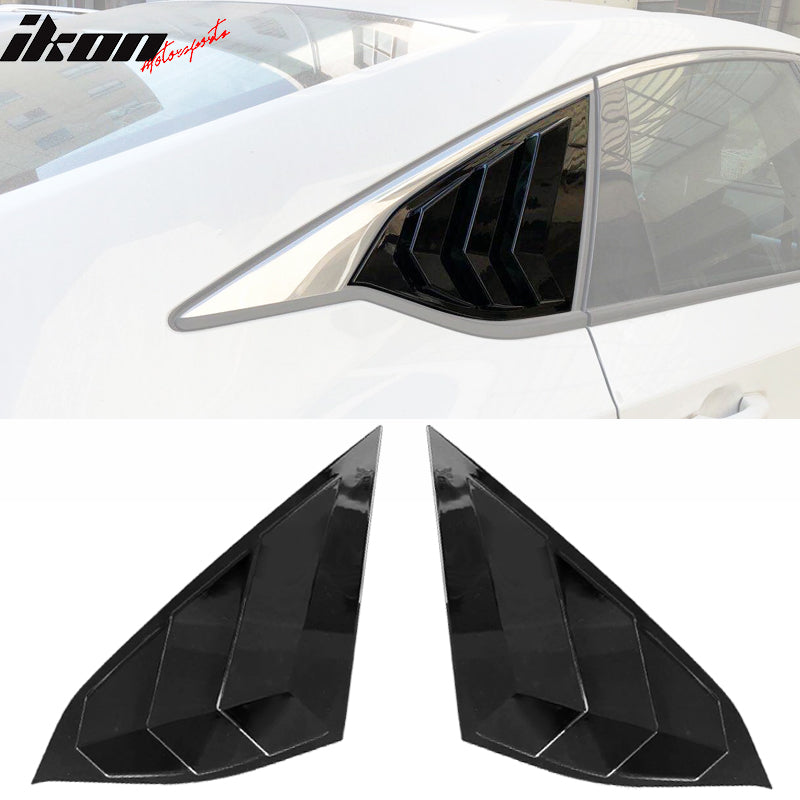 2018-2022 Honda Accord Sedan OE Style Gloss Black Window Scoop