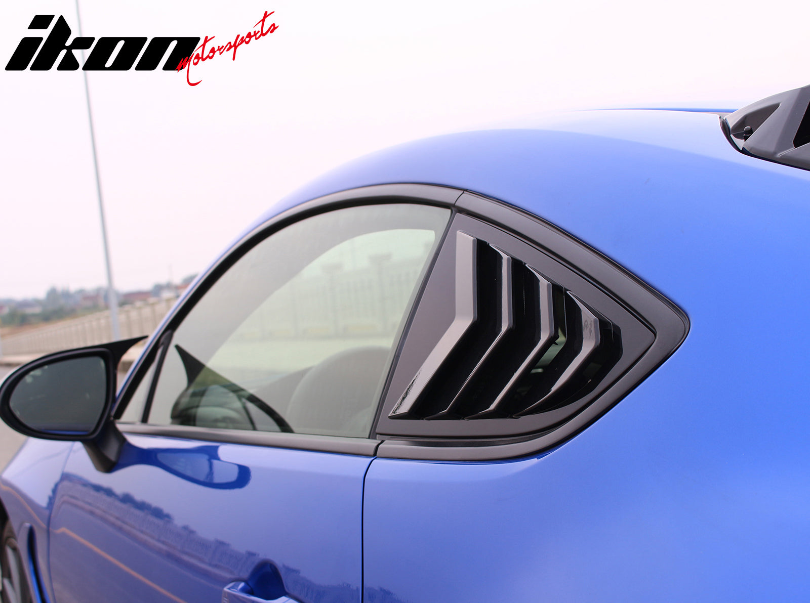 Fit 22-24 Subaru BRZ Toyota GR86 IKON 2PC Side Window Louvers