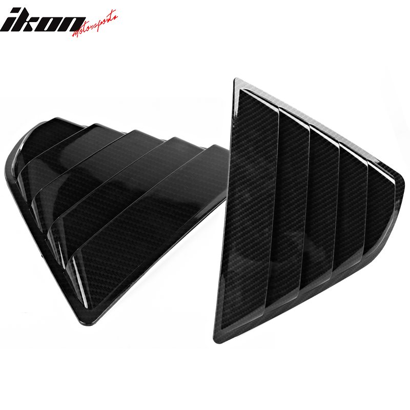 Fits 18-24 Toyota Camry 2PCS Side Window Louvers Scoop Carbon Fiber Hydro Dip