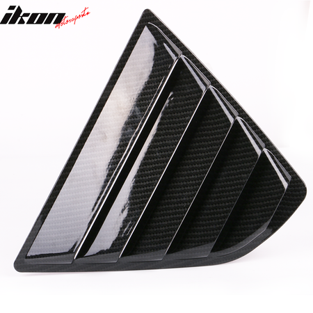 Fits 18-24 Toyota Camry 2PCS Side Window Louvers Scoop Carbon Fiber Hydro Dip