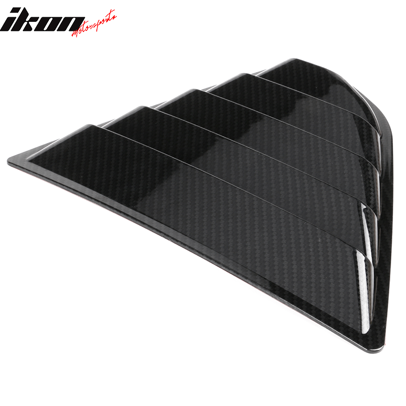 Fits 18-24 Toyota Camry 2PCS Side Window Louvers Scoop Carbon Fiber Hydro Dip