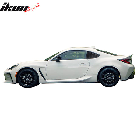 Fits 22-24 Subaru BRZ Toyota GR86 IKON #M6Y, W8 Ceramic White Window Louver PC