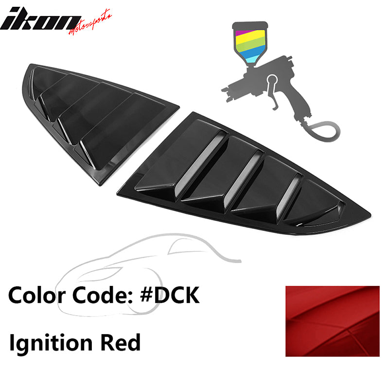 2022-2024 Subaru BRZ Toyota GR86 2DR IKON Style #DCK Window Louver PC