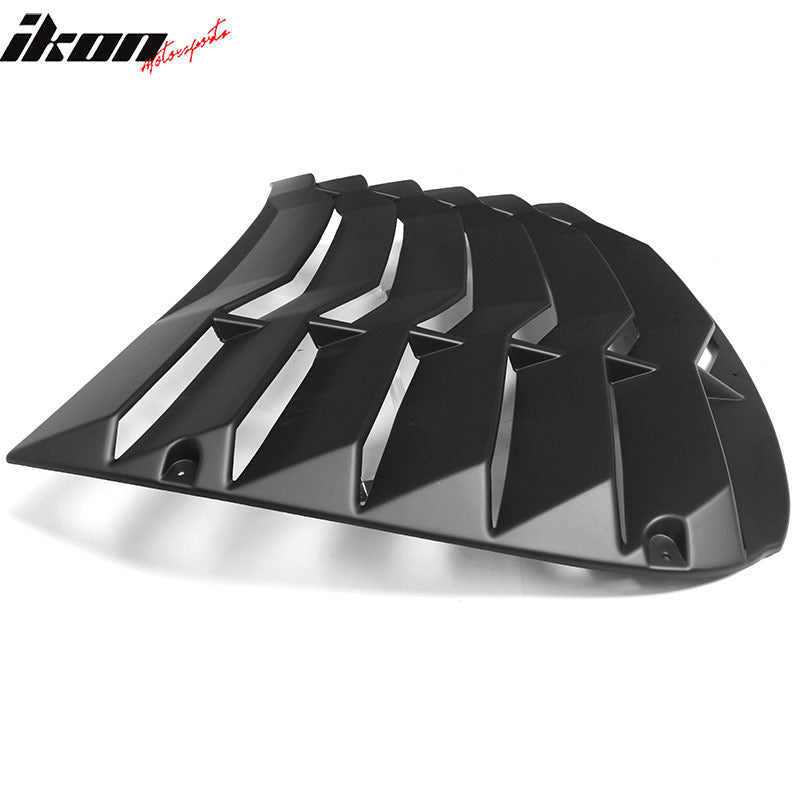 Fits 14-20 BMW F32 4 Series Coupe Rear Window Louver Cover Matte Black - ABS