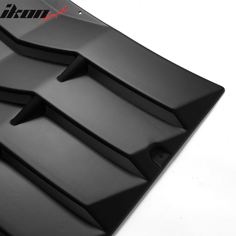 Fits 14-20 BMW F32 4 Series Coupe Rear Window Louver Cover Matte Black - ABS