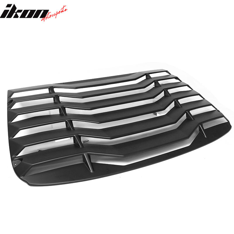 Fits 14-20 BMW F32 4 Series Coupe Rear Window Louver Cover Matte Black - ABS