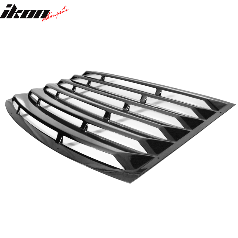 Fits 10-15 Camaro Rear Window Louver Matte Black Gloss Black Carbon Fiber Print