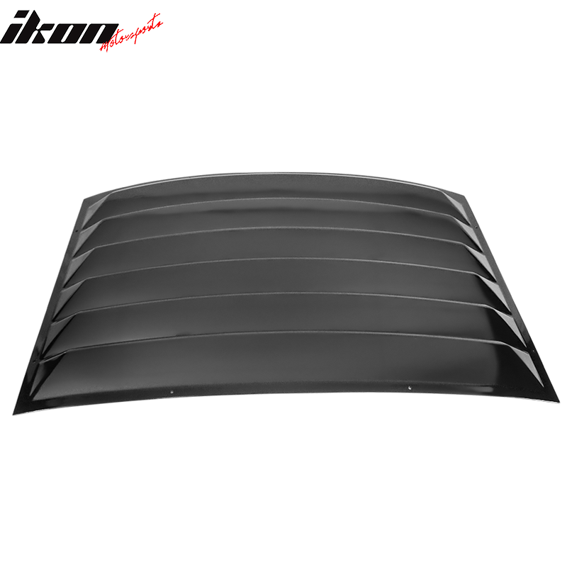 Fits 10-15 Camaro Rear Window Louver Matte Black Gloss Black Carbon Fiber Print