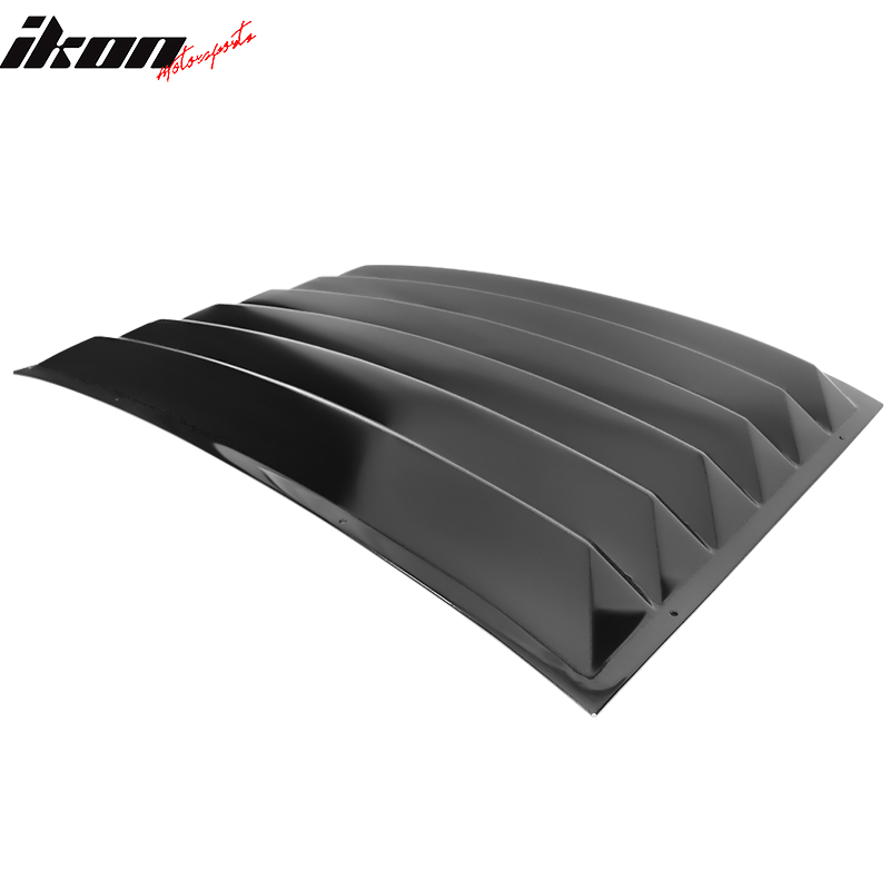 Fits 10-15 Camaro Rear Window Louver Matte Black Gloss Black Carbon Fiber Print