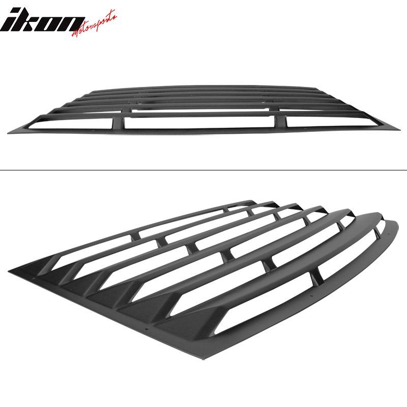 Fits 10-15 Chevy Camaro XE Style Rear Window Louver with Side Quarter Scoop Vent