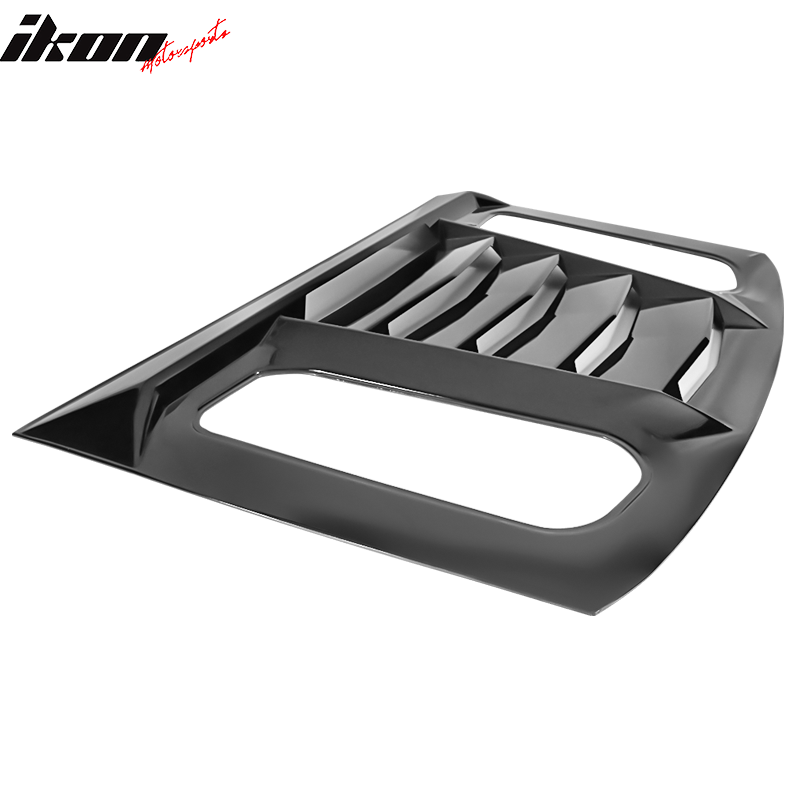 Fits 16-23 Camaro IKON V2 Window Louver Matte / Gloss Black / Carbon Fiber Print