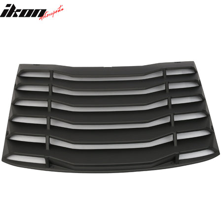 Fits 16-23 Chevy Camaro IKON Style Rear Window Louver + 2PCS Side Window Louvers