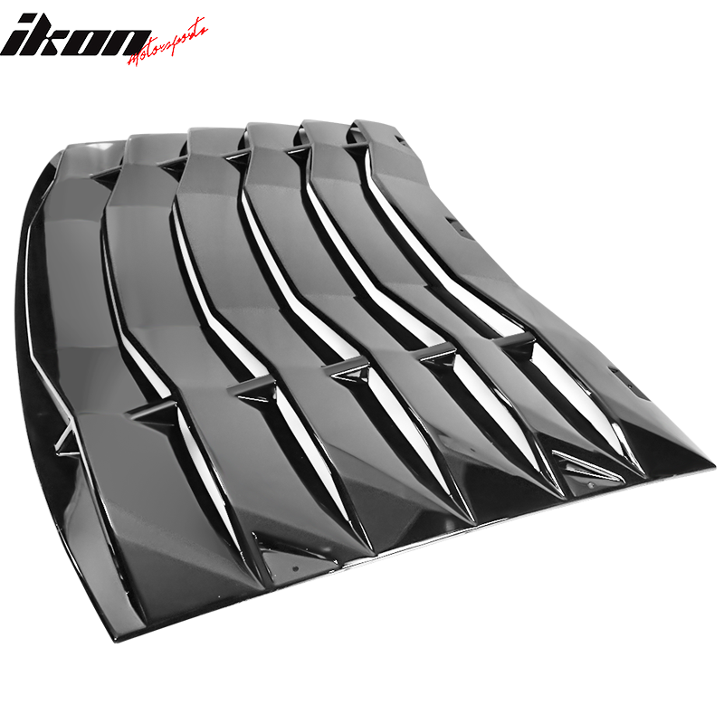 Fits 11-23 Charger IKON Window Louver Matte / Gloss Black / Carbon Fiber Print