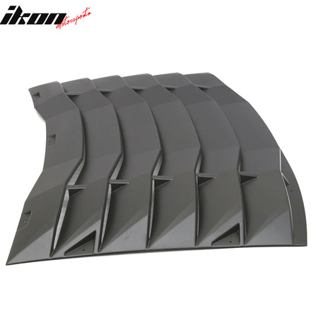 Fits 11-23 Charger IKON Window Louver Matte / Gloss Black / Carbon Fiber Print