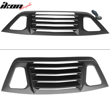 Fits 08-23 Dodge Challenger V2 Style Rear Window Louver Side Quarter Scoop Vent