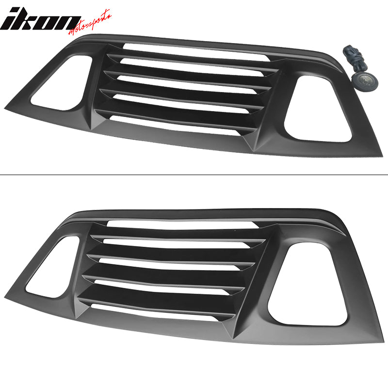 Fits 08-23 Dodge Challenger V2 Style Rear Side Window Louver Air Vent