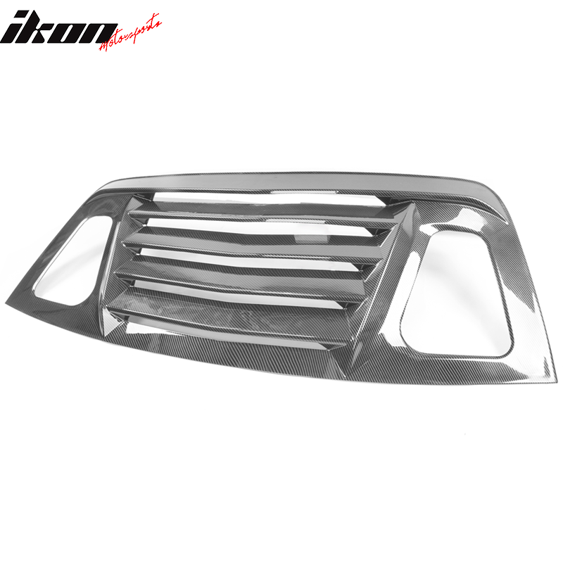 Fits 08-23 Dodge Challenger XE V2 Style Rear Side Window Louver Scoop - CFL