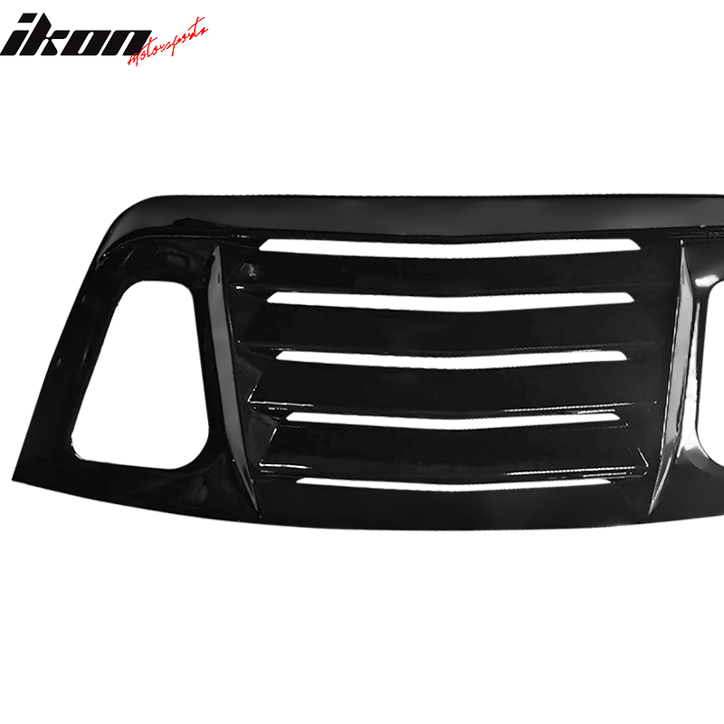 Fits 08-23 Challenger V2 Window Louver Gloss Black / Carbon Fiber Print / Black