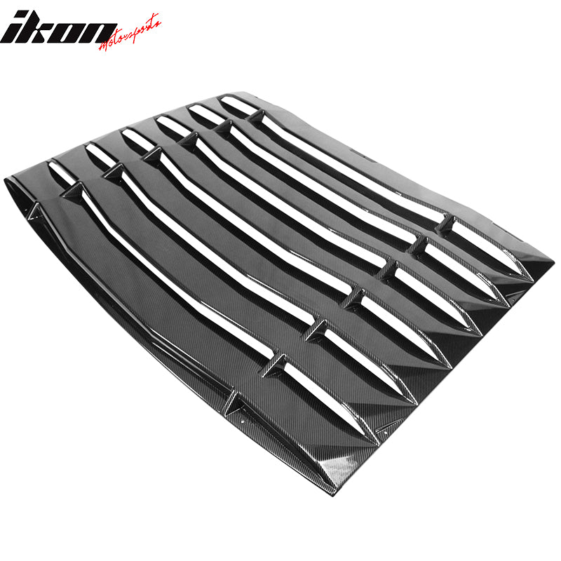 Fits 05-14 Ford Mustang IKON Style Rear Window Louvers Unpainted / CFL