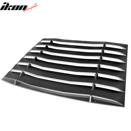 Fits 05-14 Ford Mustang IKON Style 2PCS Side Window Scoops + Rear Window Louver