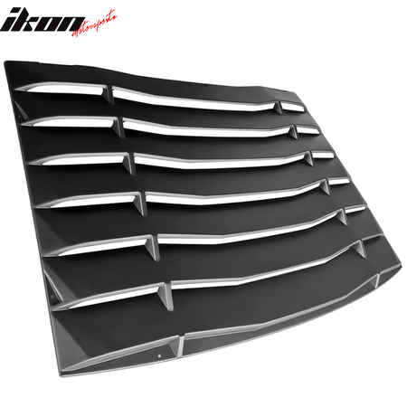 Fits 05-14 Ford Mustang IKON Style Rear Window Louvers Unpainted / CFL