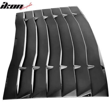 Fits 05-14 Ford Mustang IKON Style 2PCS Side Window Scoops + Rear Window Louver