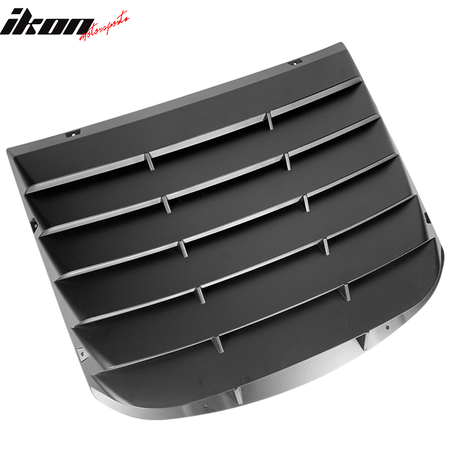 Fits 15-23 Ford Mustang CV Style Rear Window Louver with Side Quarter Scoop Vent