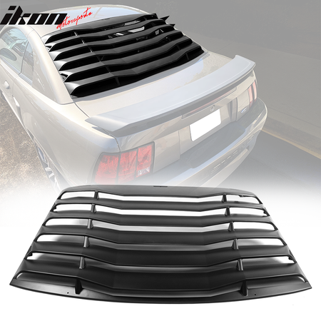 Fits 99-04 Ford Mustang IKON Style Rear Window Louver Shade Cover