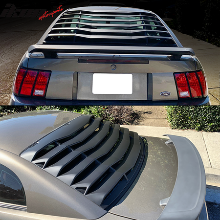 Fits 99-04 Ford Mustang IKON Style Rear Window Louver Shade Cover