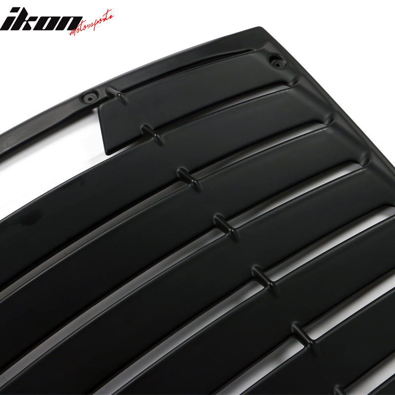 Fits 13-20 FRS 86 BRZ T Style Rear Window Louver  Gloss Black  / Matte Black