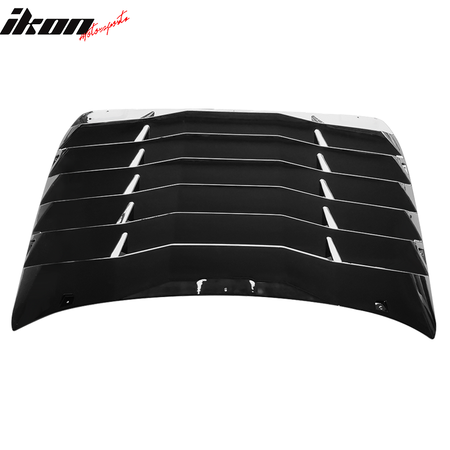 Fits 16-20 Honda Civic Sedan IKON Style Window Louver ABS Carbon Fiber Print