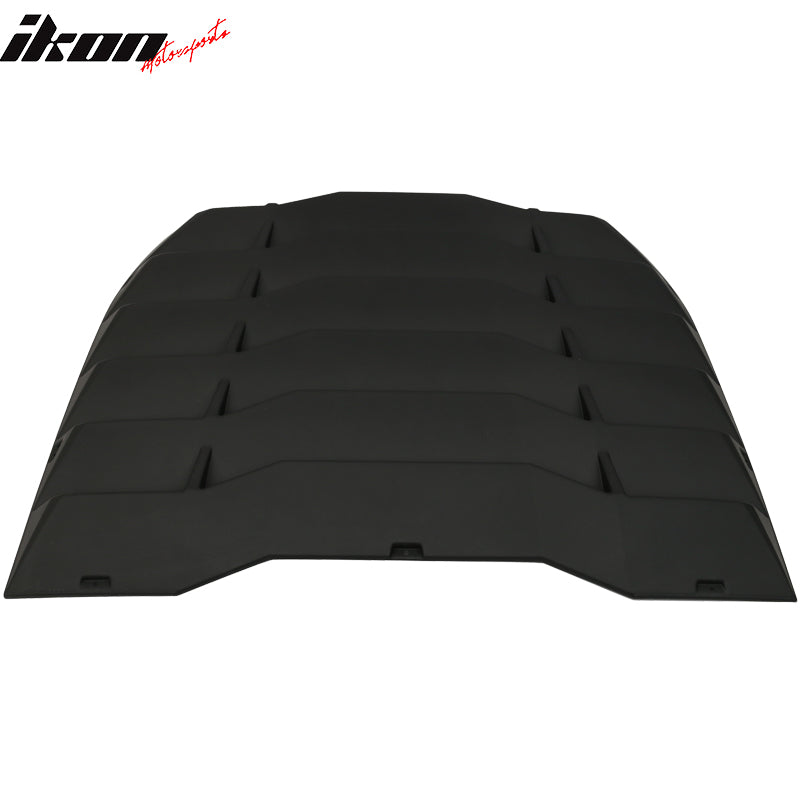 Windshield Louver Compatible With 2009-2020 Nissan 370Z, IKON Style Rear Window Louvers Cover Sun Shade ABS by IKON MOTORSPORTS,  2010 2011 2012 2013 2014 2015 2016