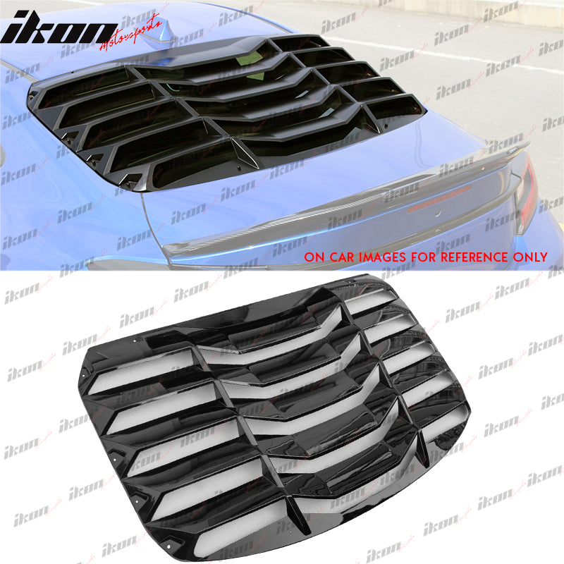 Fits 22-24 Subaru BRZ Toyota GR86 2PCS Rear Window Louver ABS