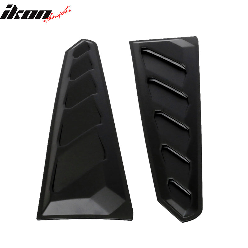 Fits 16-23 Chevy Camaro ABS Rear Window Louvers In Pairs