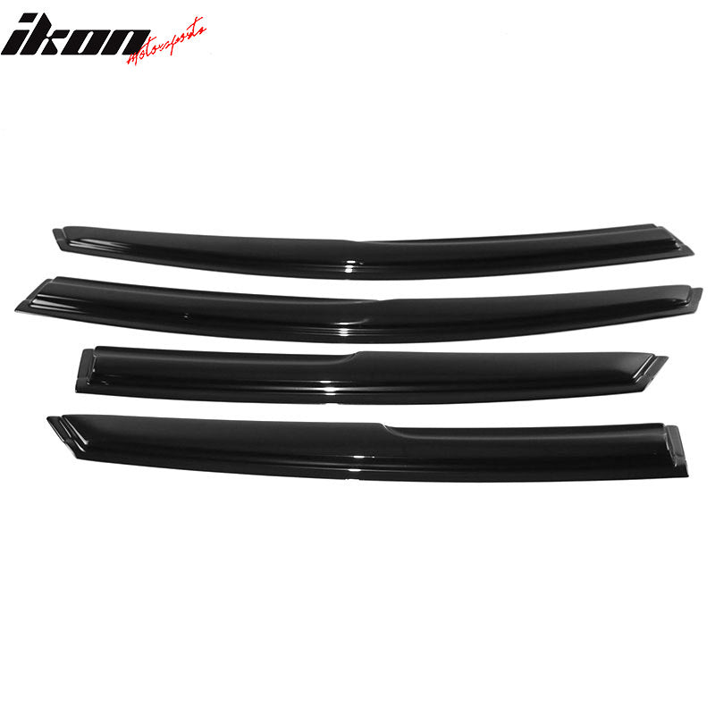 2013-2018 Ford Fusion Mugen Style Smoke Tinted Window Visors Acrylic