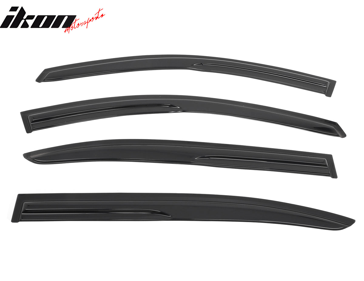 Fits 08-12 Honda Accord Sedan Mugen Style Window Visors Vent Rain Guard 4PCS