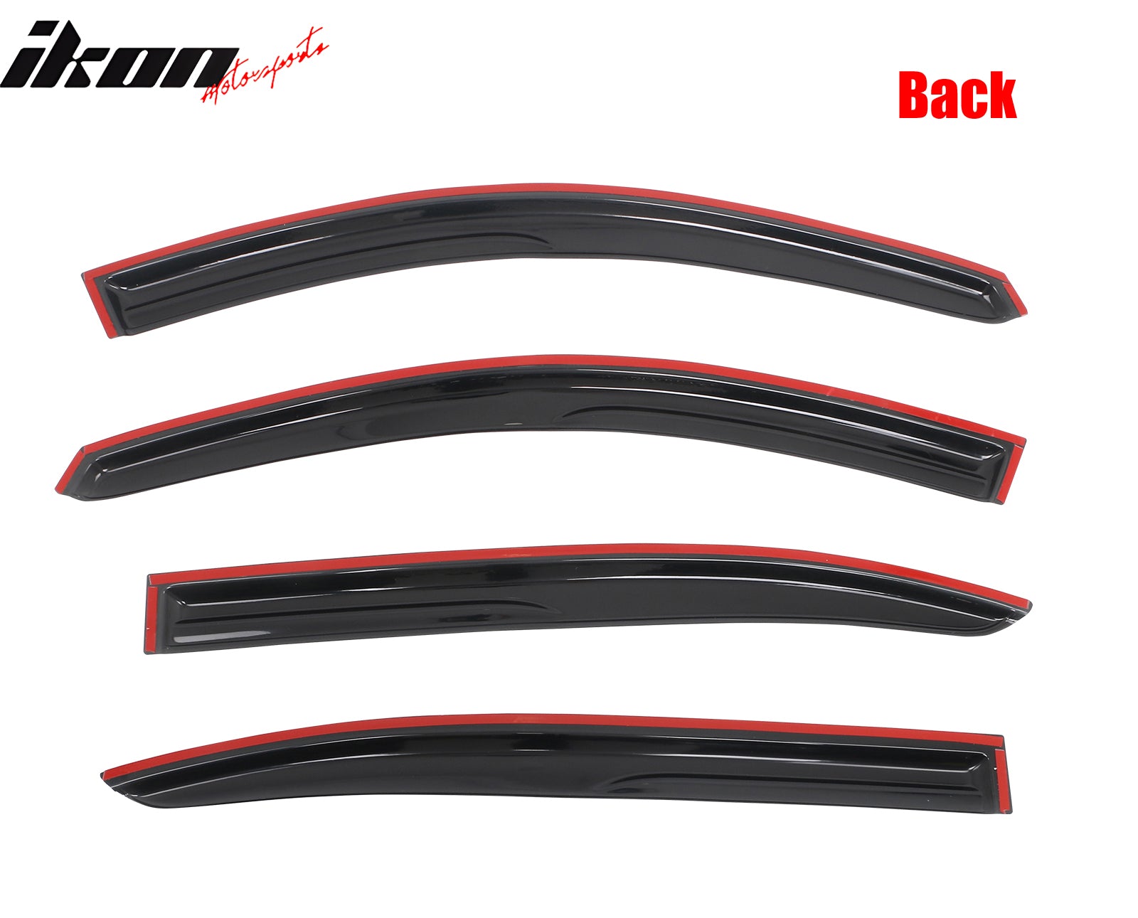 Fits 08-12 Honda Accord Sedan Mugen Style Window Visors Vent Rain Guard 4PCS