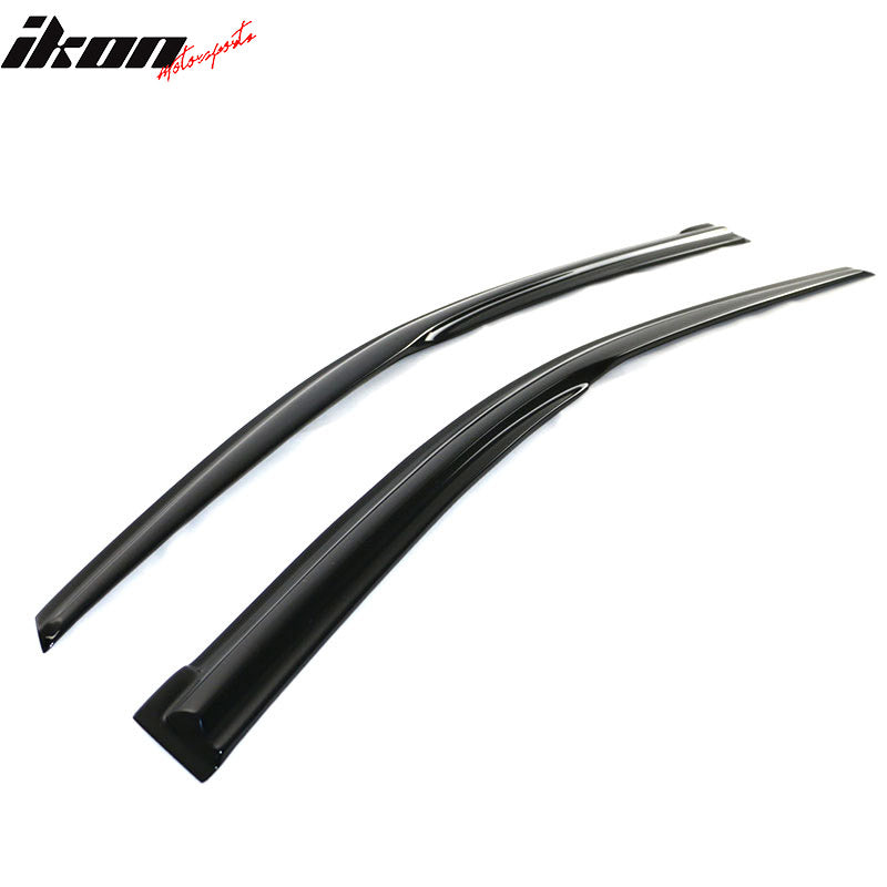 IKON MOTORSPORTS, Window Visor Compatible With 2011-2016 Honda CR-Z Vent Sun Shade Rain Guards Side Window Deflectors