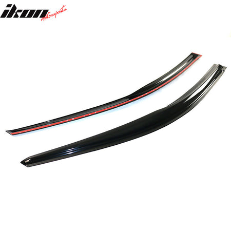 IKON MOTORSPORTS, Window Visor Compatible With 2011-2016 Honda CR-Z Vent Sun Shade Rain Guards Side Window Deflectors