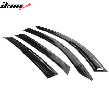 Fits 21-23 Hyundai Elantra Sedan Mugen Style Tape-On 4PCS Window Visors Acrylic