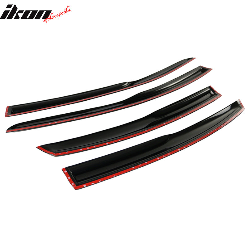 Fits 15-19 Hyundai Sonata Mugen Style Acrylic Window Visors Sun Rain Guard 4PC