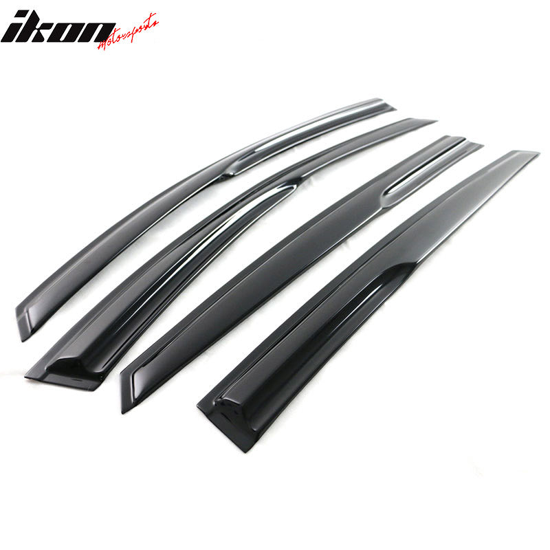 Fits 11-15 Kia Optima Mugen Style Acrylic Window Visors Rain Guard Deflector 4PC