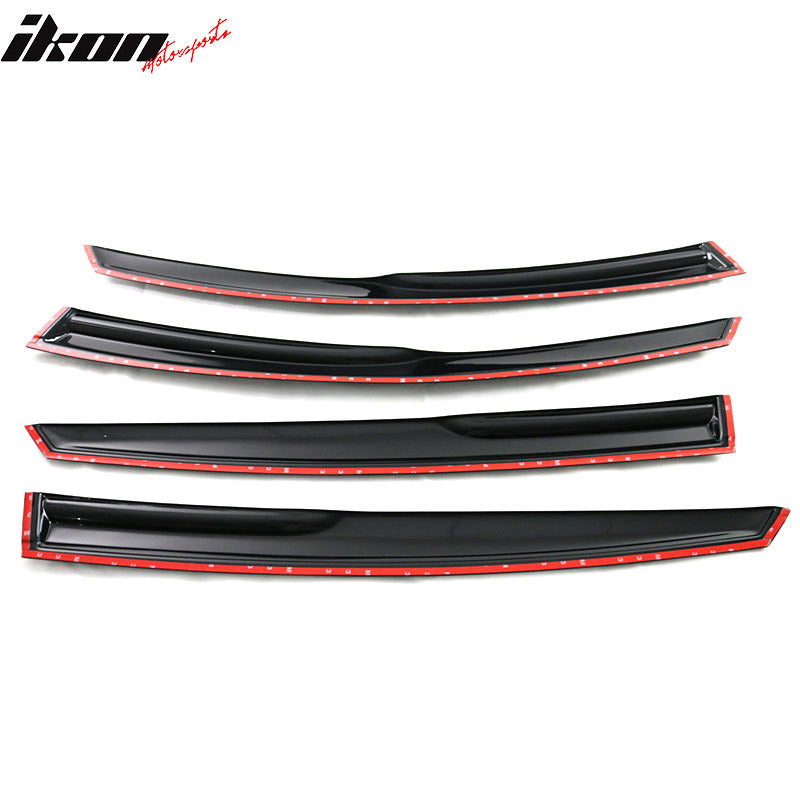 Fits 11-15 Kia Optima Mugen Style Acrylic Window Visors Rain Guard Deflector 4PC