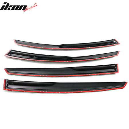 Fits 11-15 Kia Optima Mugen Style Acrylic Window Visors Rain Guard Deflector 4PC