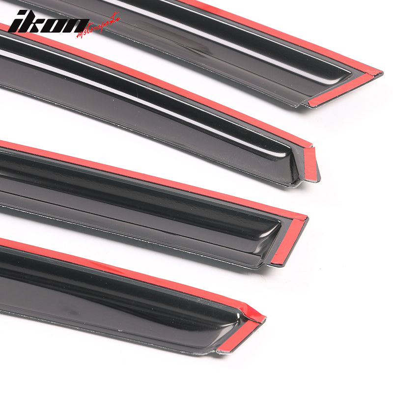 Fits 11-16 Kia Sportage Mugen Style Window Visors Rain Guard Acrylic 4Pc Set