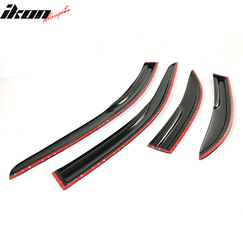 Fits 03-08 Mazda 6 Sedan Mugen Style Acrylic Window Visors Sun Deflector 4Pc Set