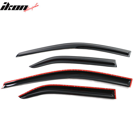 Fits 12-14 Toyota Camry Mugen Style Window Visors Acrylic Rain Guard Vent 4PC