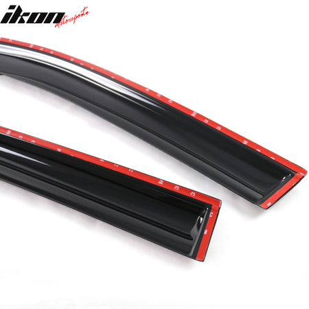 Fits 12-14 Toyota Camry Mugen Style Window Visors Acrylic Rain Guard Vent 4PC