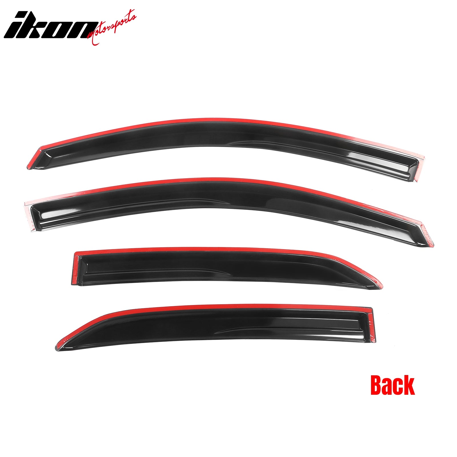 Fits 09-13 Toyota Corolla Mugen Style Window Visors Acrylic Rain Guard Vent 4PC