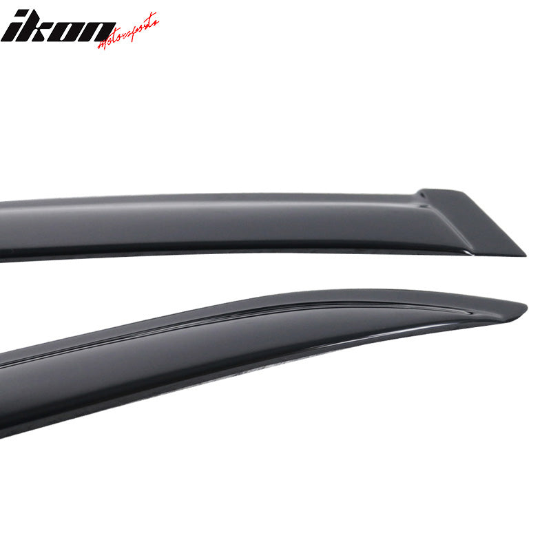 IKON MOTORSPORTS, Window Visor Compatible With 2014-2019 Toyota Corolla Sedan Vent Sun Shade Rain Guards Side Window Deflectors